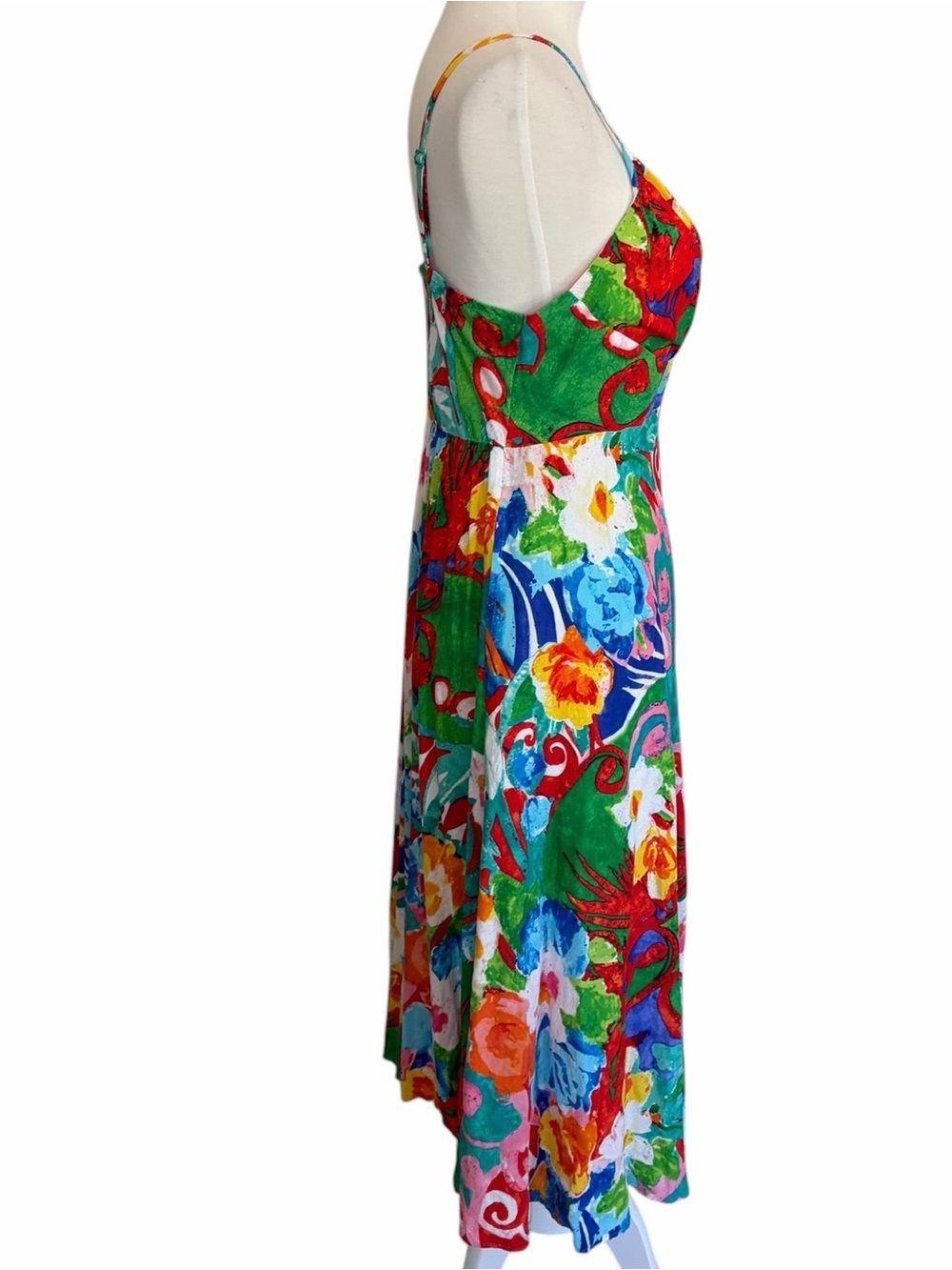 Vintage Jans World Origami Flower Colorful Artsy Vacation Travel Size L - Picture 2 of 9